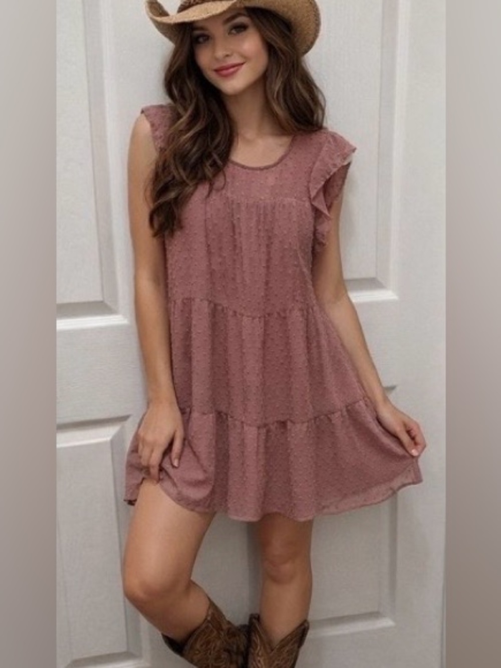 🔥Crystal Doll Mauve Dress. Size Medium.